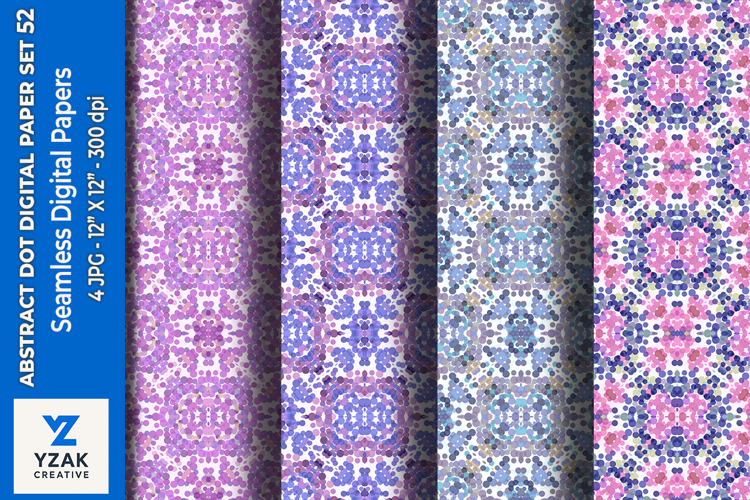 Abstract Dot Digital Paper Set 52