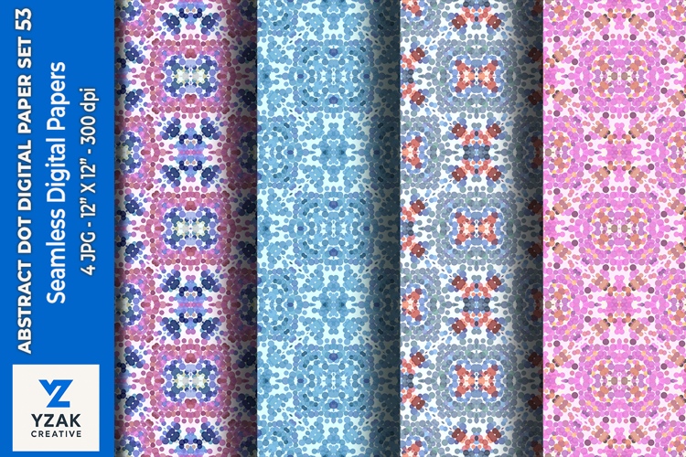 Abstract Dot Digital Paper Set 53