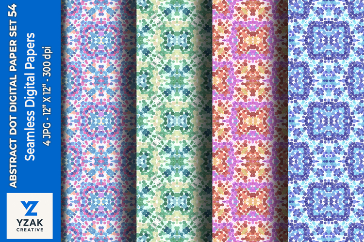 Abstract Dot Digital Paper Set 54