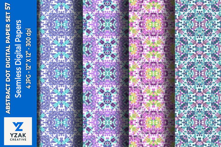 Abstract Dot Digital Paper Set 57