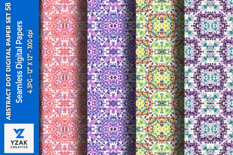 Abstract Dot Digital Paper Set 58