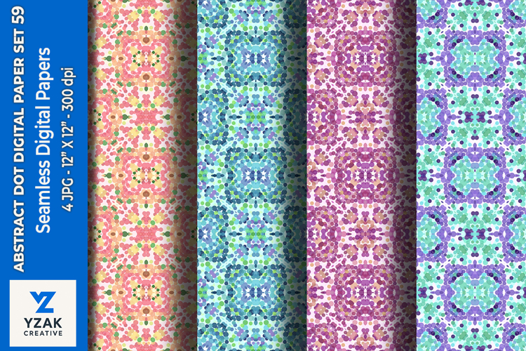 Abstract Dot Digital Paper Set 59