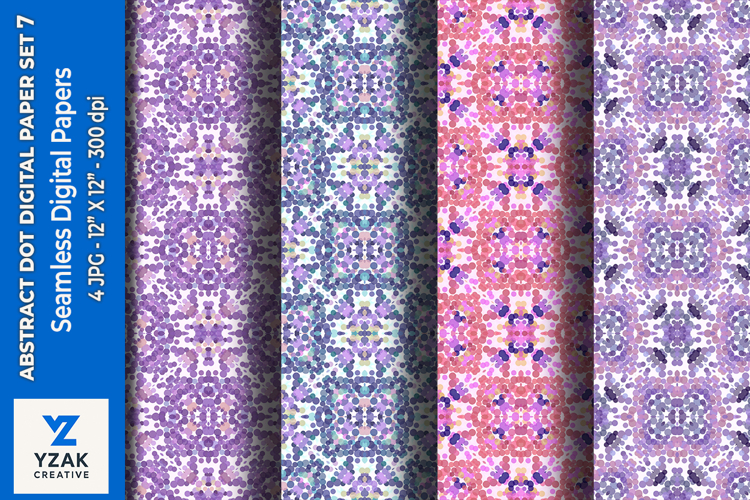 Abstract Dot Digital Paper Set 7