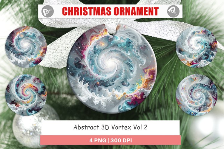 Christmas Ornamen Abstract Vortexs