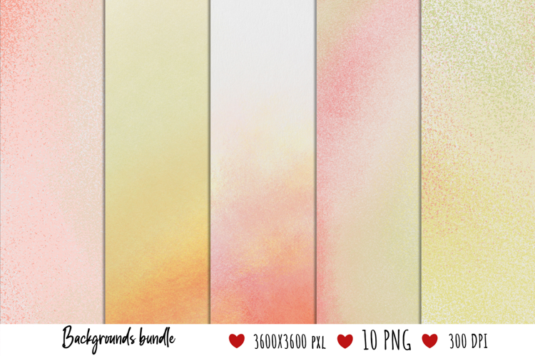 Abstract Backgrounds in Warm Colors