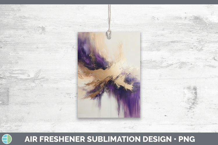 Abstract Beige Air Freshener Sublimation Car Freshener Desig