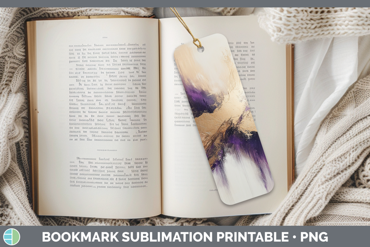 Abstract Beige Bookmark Sublimation Printable Designs