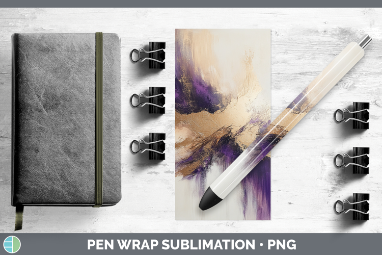 Abstract Beige Pen Wrap Sublimation Pen Designs