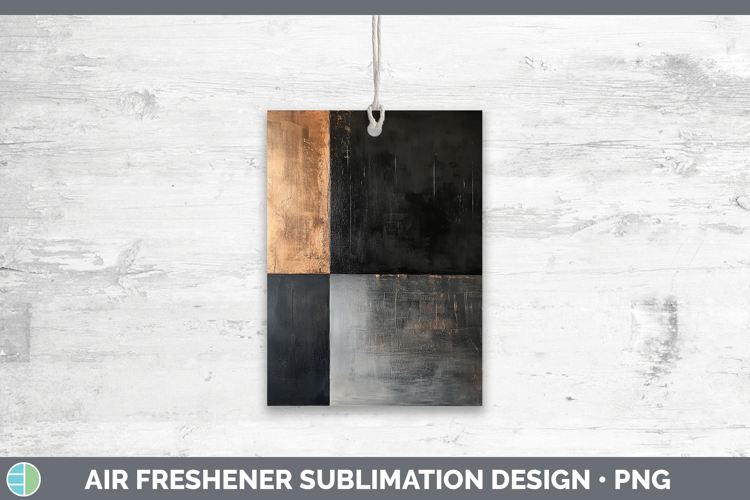 Abstract Black Air Freshener Sublimation Car Freshener Desig