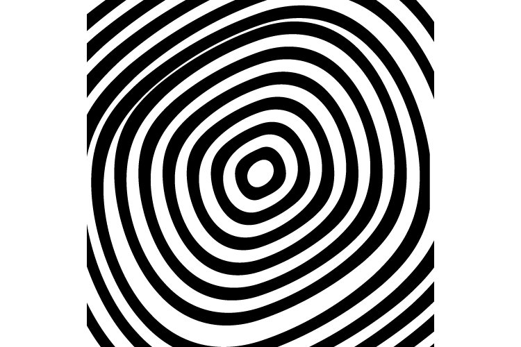 Abstract black and white wavy design example image 1