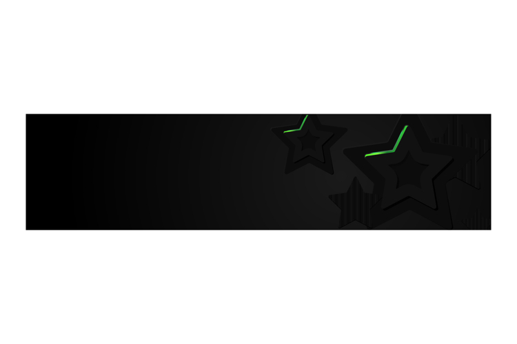 Abstract black stars dimensional horizontal cover and banner