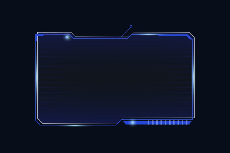 Abstract blue futuristic background of technology sci fi example image 1