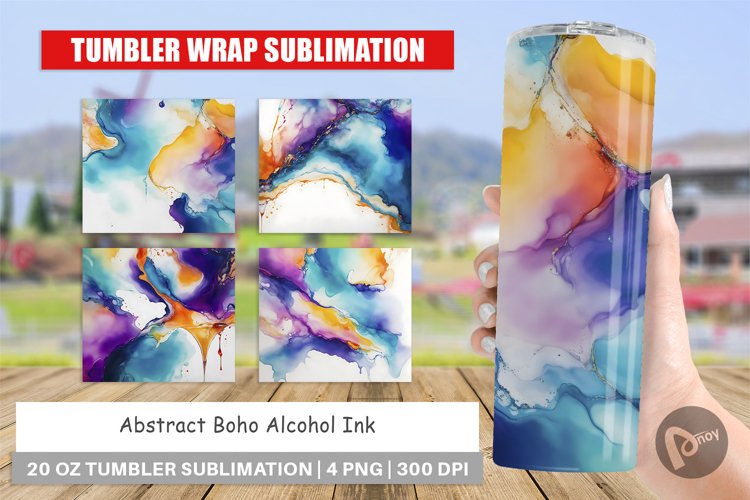 Alcohol Ink Tumbler Wrap Image 23