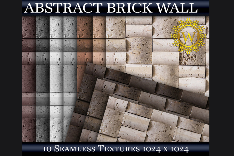 Abstract Brick Wall Seamless Textures Architectural