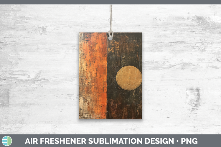 Abstract Brown Air Freshener Sublimation Car Freshener Desig