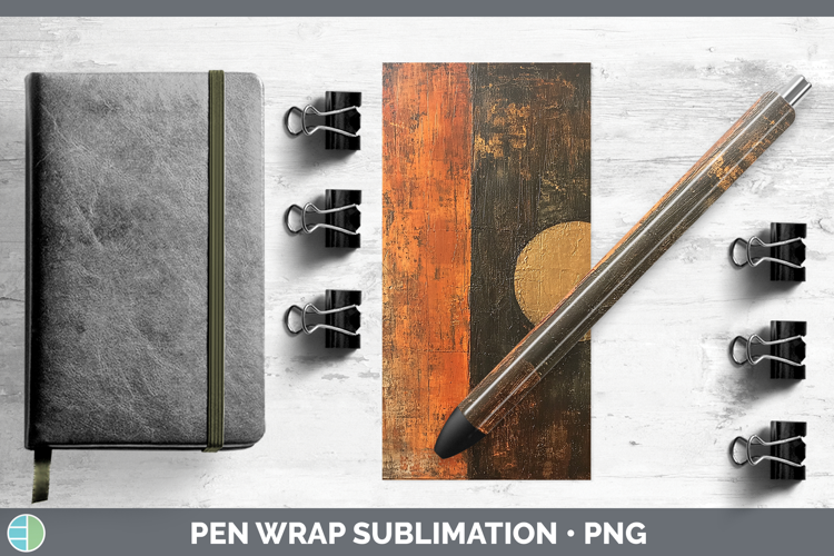 Abstract Brown Pen Wrap Sublimation Pen Designs