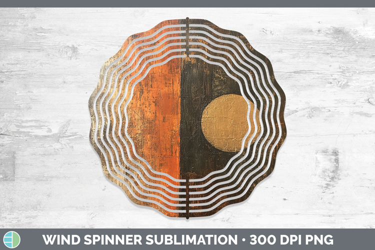 Abstract Brown Wind Spinner Sublimation Spinner Designs