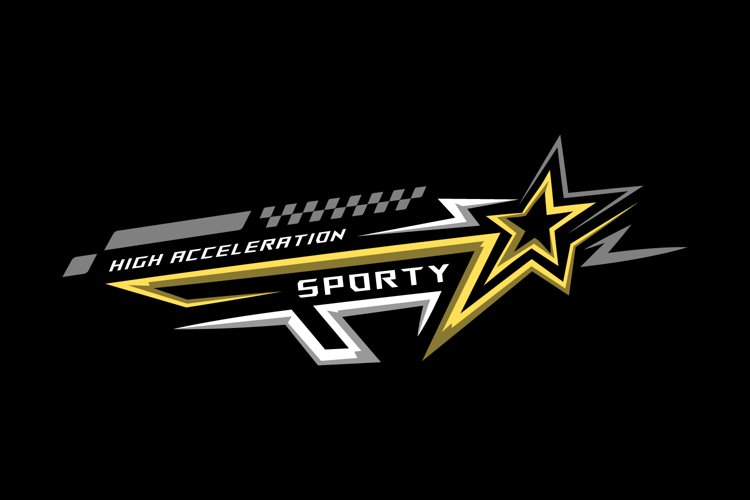 Abstract car decal sticker race template concept example image 1