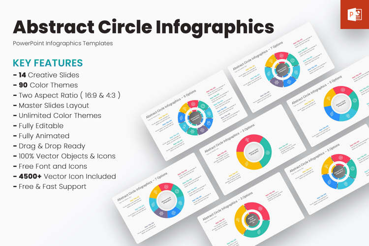 Abstract Circle Infographics PowerPoint Templates