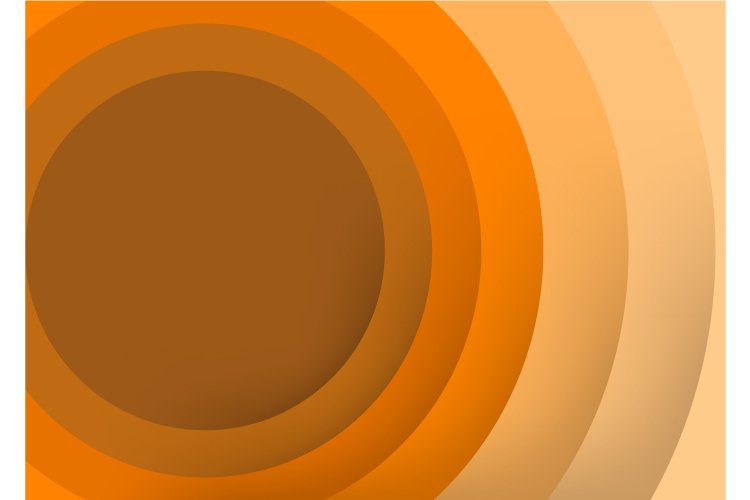 Abstract circle paper cut background