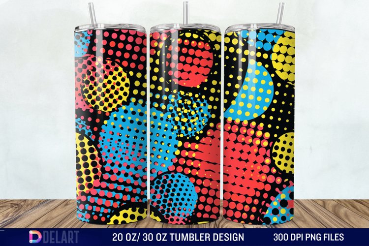 Abstract comic pop Tumbler Wrap example image 1