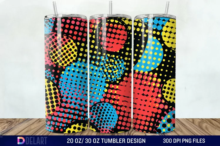 Abstract comic pop Tumbler Wrap