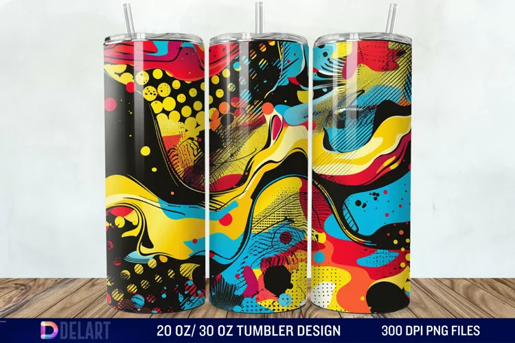 Abstract comic pop Tumbler Wrap