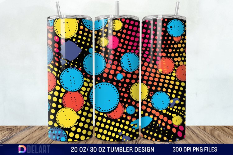 Abstract comic pop Tumbler Wrap example image 1
