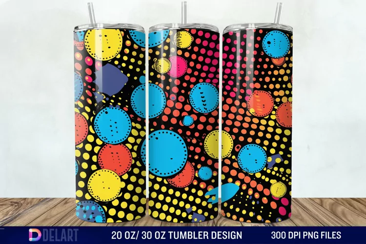Abstract comic pop Tumbler Wrap
