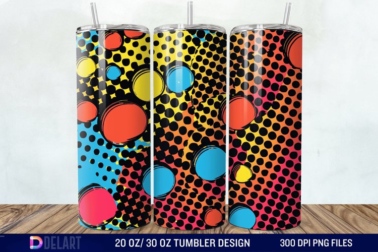 Abstract comic pop Tumbler Wrap example image 1