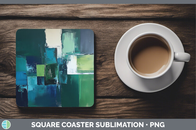 GorgeousAbstract Square Coaster design.