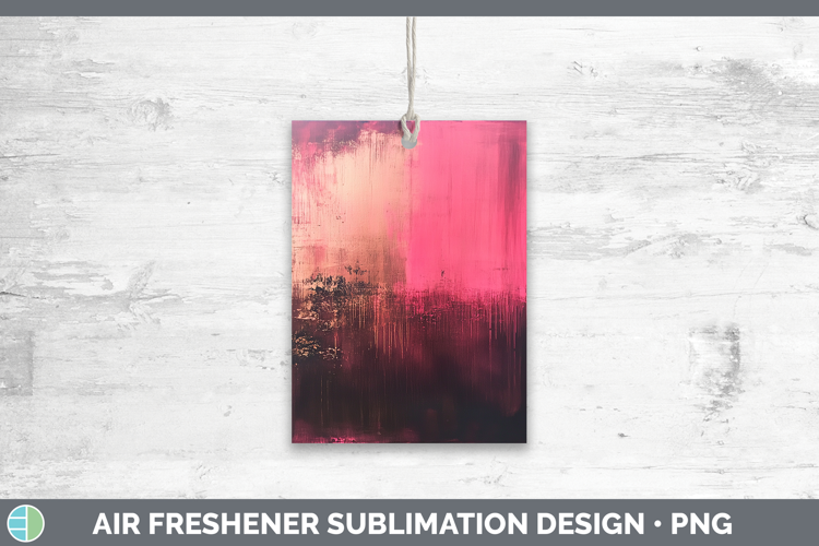 Abstract Dark Pink Air Freshener Sublimation Car Freshener D