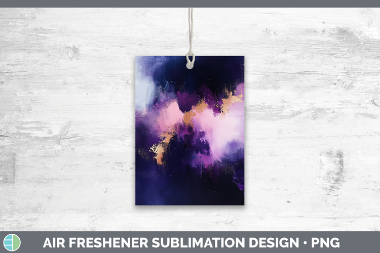 Abstract Dark Purple Air Freshener Sublimation Car Freshener