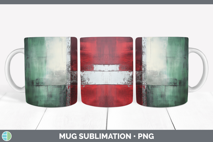 Abstract Dark Red Mug Wrap Sublimation Coffee Cup Designs
