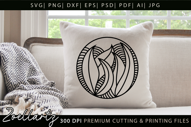 Floral Illustration Abstract Floral SVG Zentangle T-shirt