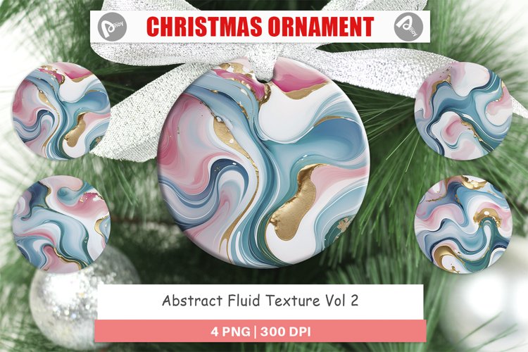 Christmas Ornaments Abstract Fluid