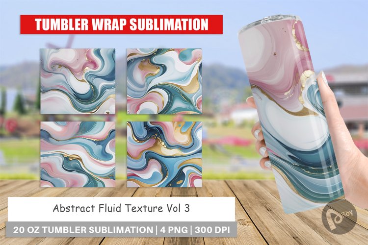 Tumbler Wrap Abstract Fluid example image 1