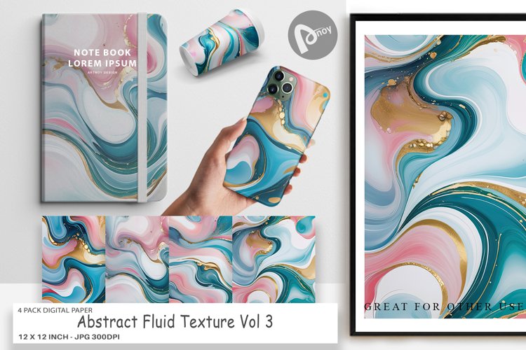 Digital Paper Abstract Fluid