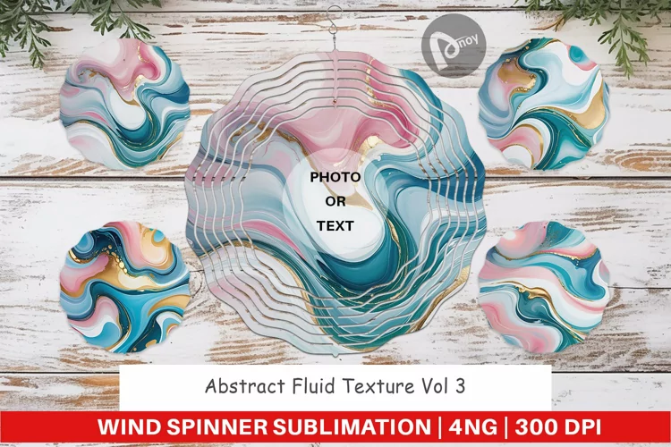 Wind Spinner Abstract Fluid