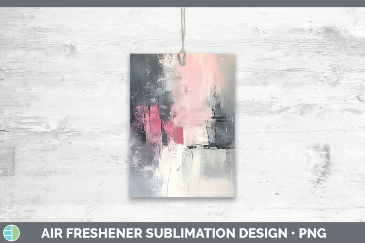 Abstract Gray Air Freshener Sublimation Car Freshener Design