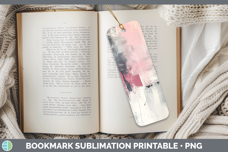 Abstract Gray Bookmark Sublimation Printable Designs