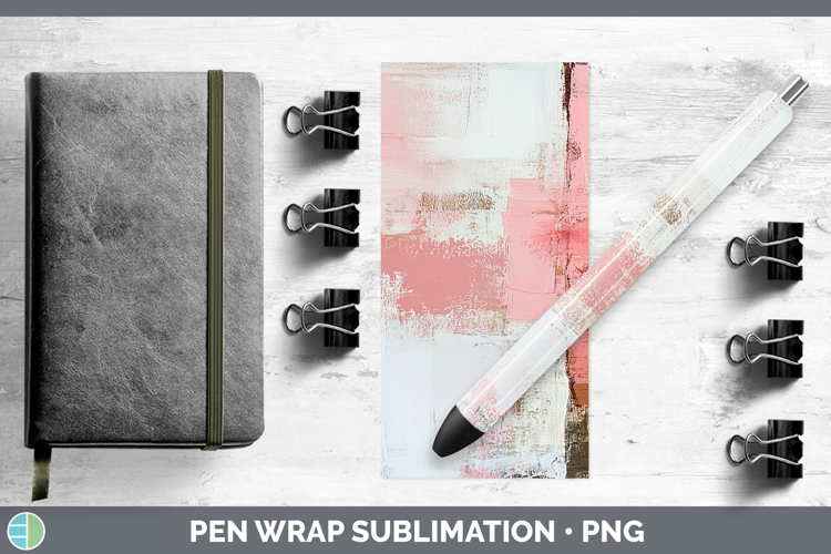 Abstract Light Pink Pen Wrap Sublimation Pen Designs