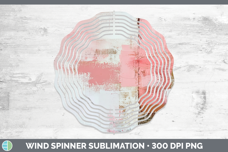 Abstract Light Pink Wind Spinner Sublimation Spinner Designs