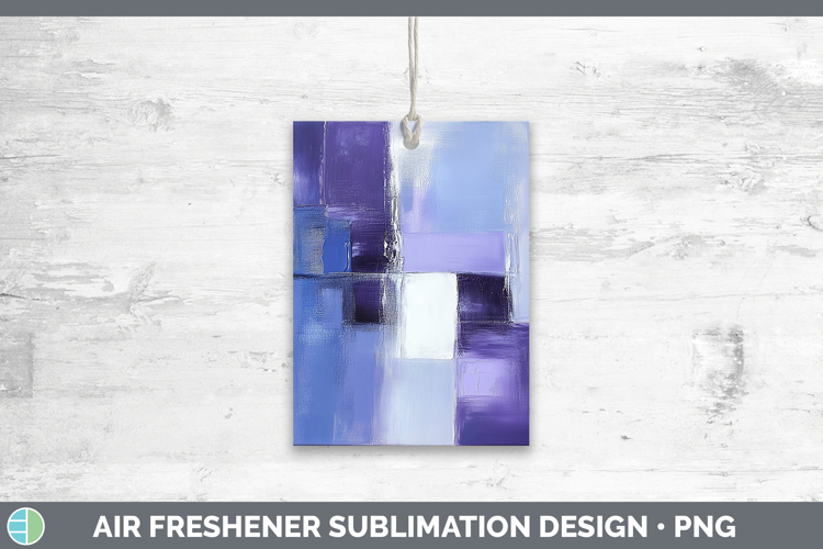 Abstract Light Purple Air Freshener Sublimation Car Freshene