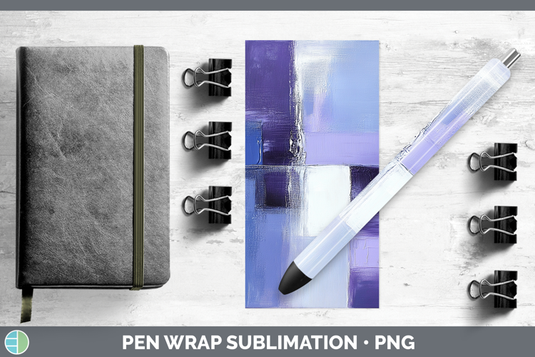 Abstract Light Purple Pen Wrap Sublimation Pen Designs