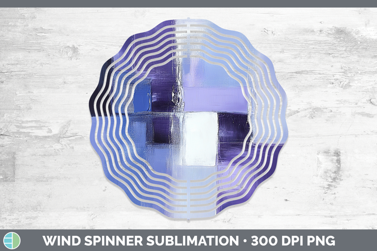 Abstract Light Purple Wind Spinner Sublimation Spinner Desig