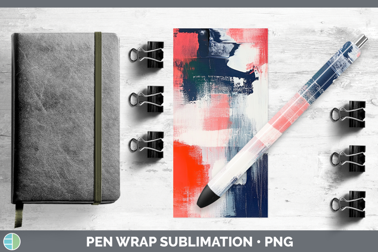 Abstract Light Red Pen Wrap Sublimation Pen Designs