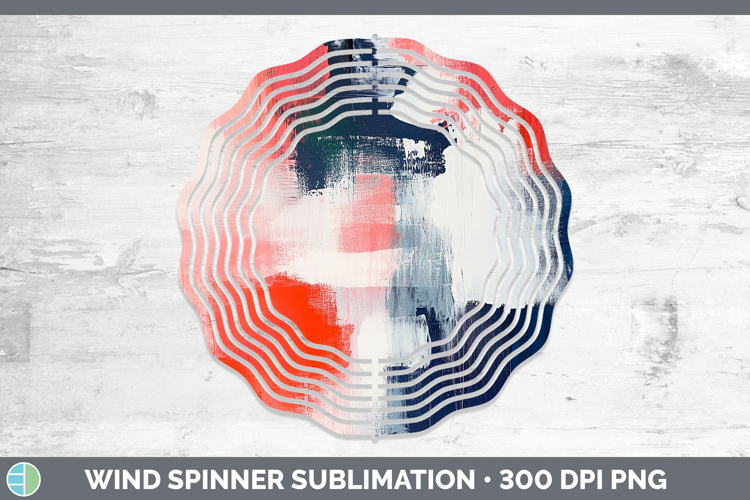 Abstract Light Red Wind Spinner Sublimation Spinner Designs
