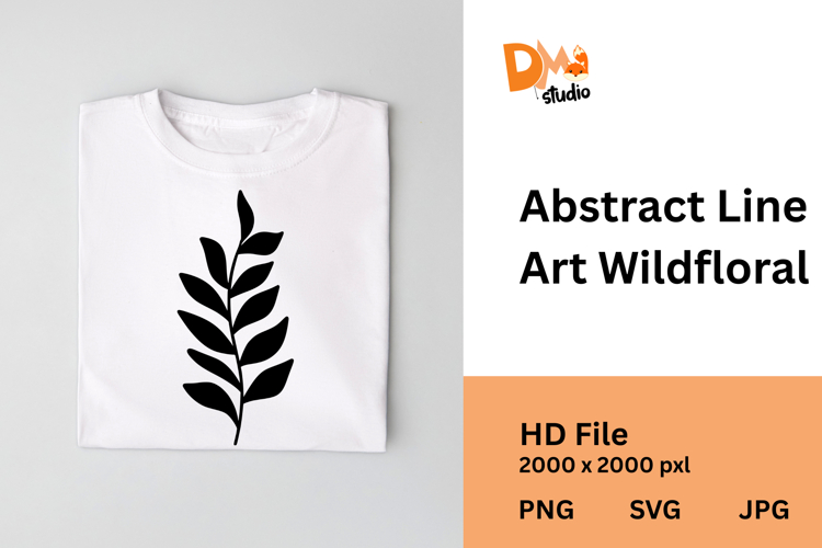 Abstract Line Art Wildfloral