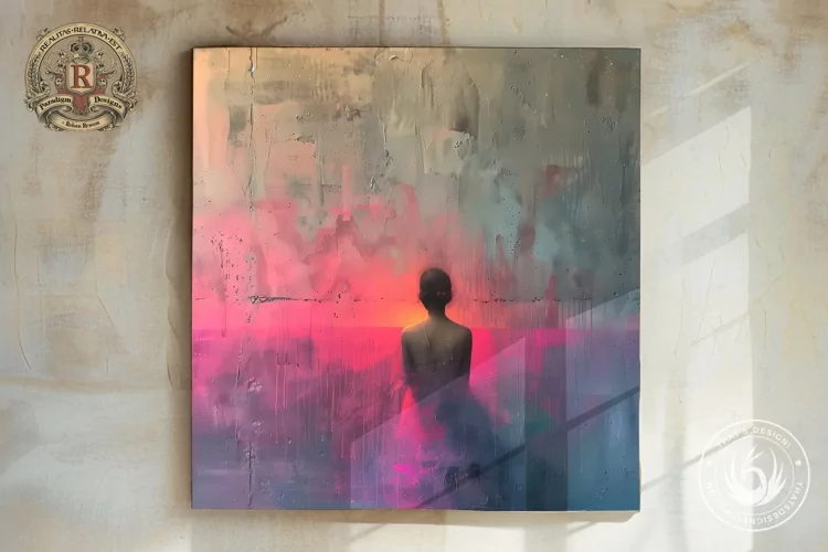 Ethereal Woman Silhouette Sunset Wall Art - 11 Dimensions